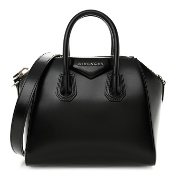 GIVENCHY Shiny Lord Calfskin Mini Antigona Black
