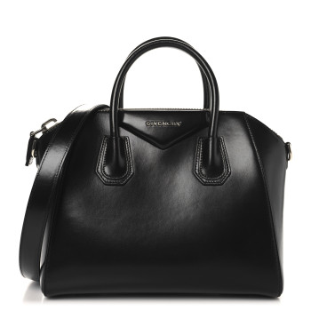 GIVENCHY Shiny Lord Calfskin Small Antigona Black