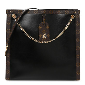 LOUIS VUITTON Calfskin Monogram Nova Vibe MM Black