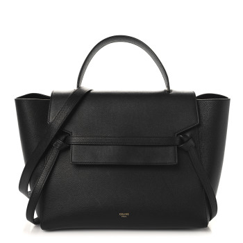 CELINE Grained Calfskin Mini Belt Bag Black
