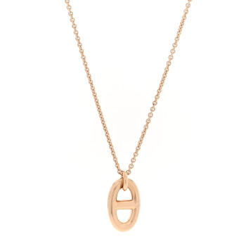 HERMES 18K Rose Gold PM Farandole Pendant Necklace