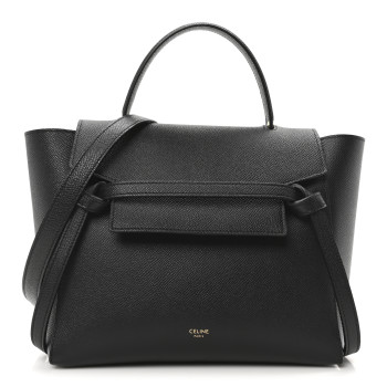 CELINE Grained Calfskin Micro Belt Bag Black