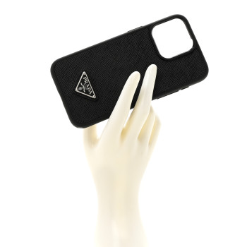 PRADA Saffiano iPhone 15 Pro Max Case Black
