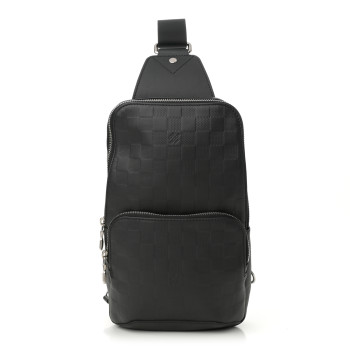 LOUIS VUITTON Damier Infini Avenue Sling Bag Onyx