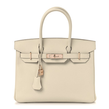HERMES Epsom Birkin 30 Craie