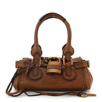 CHLOE Calfskin Small Paddington Satchel Nut