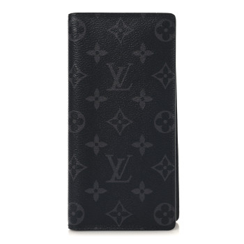 LOUIS VUITTON Monogram Eclipse Brazza Wallet