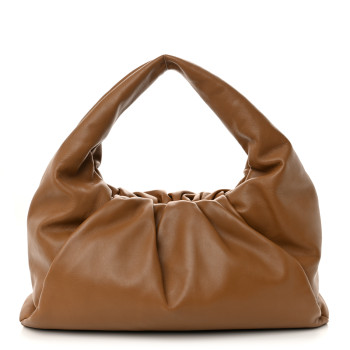 BOTTEGA VENETA Smooth Butter Calfskin Medium The Shoulder Pouch Cammello
