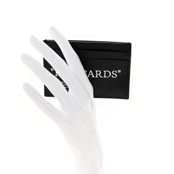 OFF-WHITE Calfskin For Cards Card Holder Black