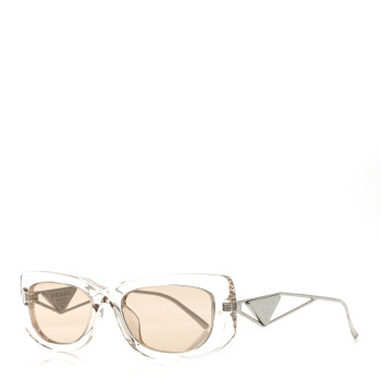 PRADA Acetate Sunglasses SPR 14YS Crystal Beige