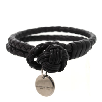 BOTTEGA VENETA Nappa Intrecciato Bracelet Ebano
