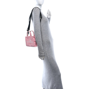 MARC JACOBS Cotton Canvas The Tote Crossbody Bag Ribbon Pink