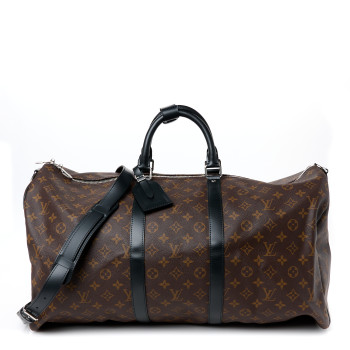 LOUIS VUITTON Monogram Macassar Keepall Bandouliere 55