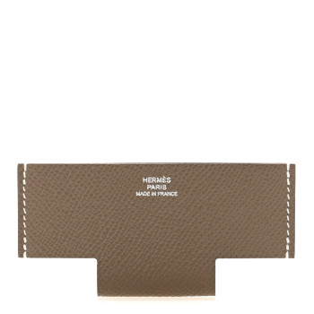 HERMES Epsom H Pocket Card Holder Etoupe