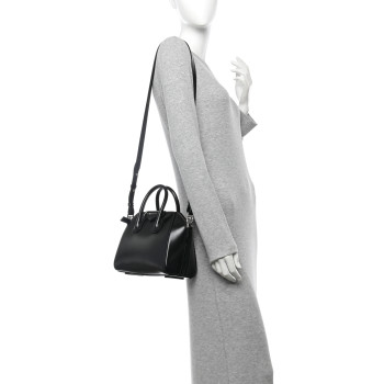 GIVENCHY Shiny Lord Calfskin Mini Antigona Black