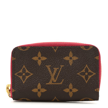LOUIS VUITTON Monogram Zippy Multicartes Fuchsia