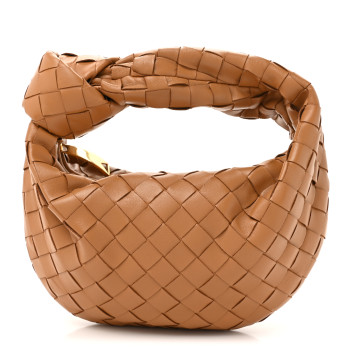 BOTTEGA VENETA Nappa Intrecciato Mini Jodie Caramel