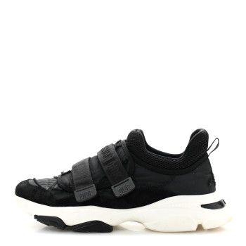 CHRISTIAN DIOR Technical Fabric Nylon Camouflage Womens D-Wander Sneakers 41 Black