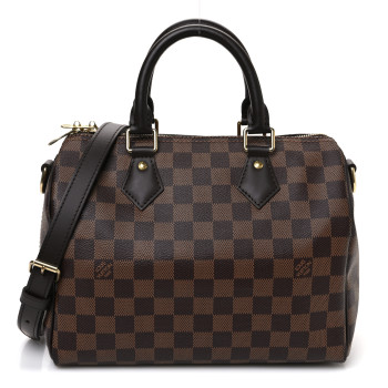 LOUIS VUITTON Damier Ebene Speedy Bandouliere 25