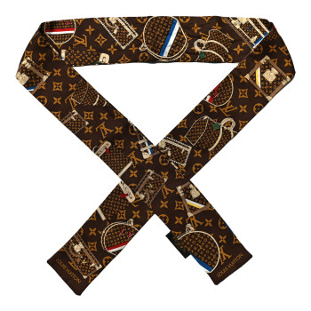 LOUIS VUITTON Silk Monogram Trunks Bandeau