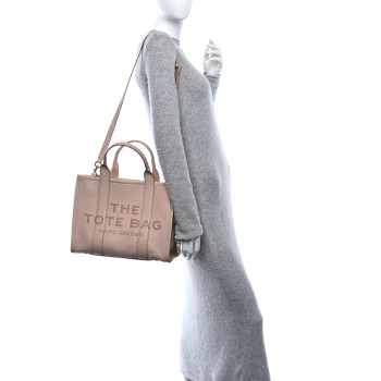 MARC JACOBS Grained Calfskin Medium The Tote Bag Rose Dust