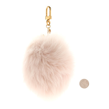 LOUIS VUITTON Fuzzy Bubble Bag Charm Light Pink