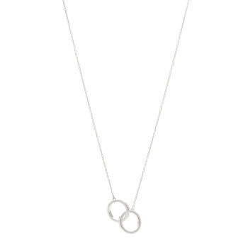 TIFFANY Sterling Silver 1837 Interlocking Circles Pendant Necklace