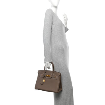 HERMES Togo Birkin 30 Etoupe