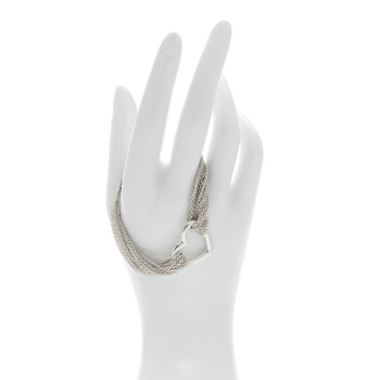 TIFFANY Sterling Silver Heart Mesh Bracelet