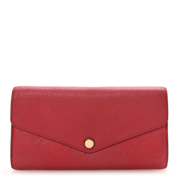LOUIS VUITTON Empreinte Sarah Wallet NM Cherry