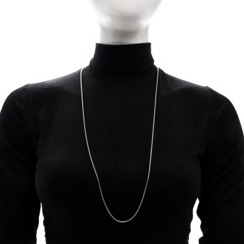 DAVID YURMAN Sterling Silver 1.7mm Box Chain Slider Necklace 36"