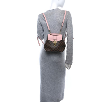LOUIS VUITTON Damier Ebene Clapton Backpack Magnolia