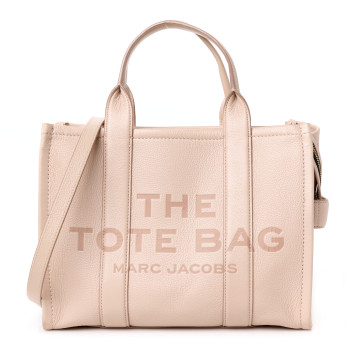 MARC JACOBS Grained Calfskin Medium The Tote Bag Rose Dust