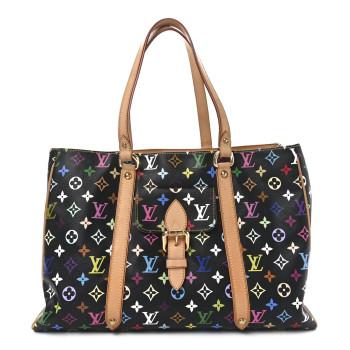 LOUIS VUITTON Monogram Multicolor Aurelia GM Black