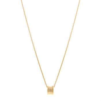 BULGARI 18K Yellow Gold B.Zero1 Pendant Necklace