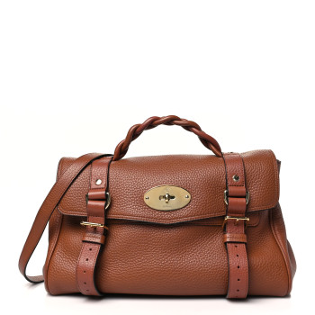MULBERRY Heavy Grain Medium Alexa Chestnut