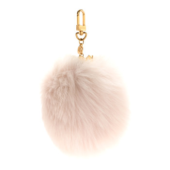 LOUIS VUITTON Fuzzy Bubble Bag Charm Light Pink