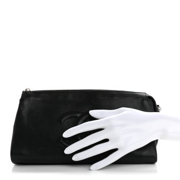 CHANEL Caviar Ultimate Soft Pochette Black