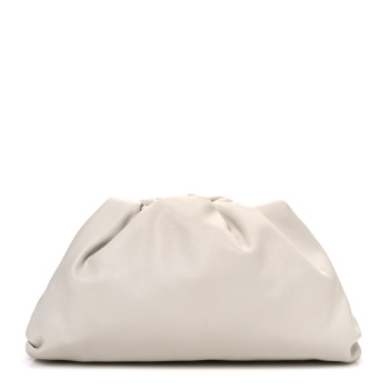 BOTTEGA VENETA Calfskin Teen Pouch White