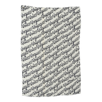 LOUIS VUITTON Silk Wool Volez Voguez Voyagez Stole