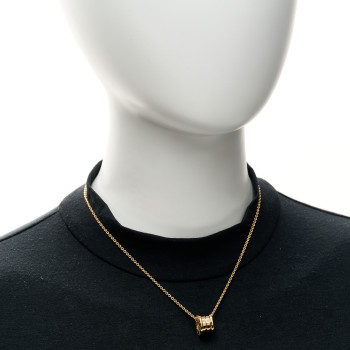 BULGARI 18K Yellow Gold B.Zero1 Pendant Necklace