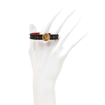 LOUIS VUITTON Monogram LV Circle Reversible Bracelet 17 Red