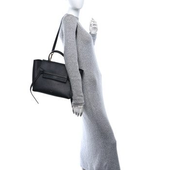 CELINE Grained Calfskin Mini Belt Bag Black
