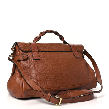 MULBERRY Heavy Grain Medium Alexa Chestnut