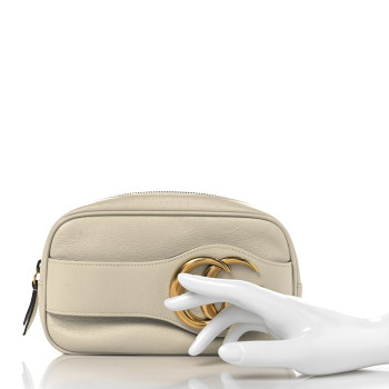 GUCCI New Sakai Calfskin Lux Dahlia Phone Case Mystic White