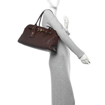 MIU MIU Nappa Large Aventure Bag Briarwood