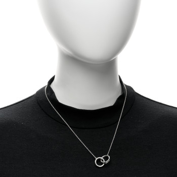 TIFFANY Sterling Silver 1837 Interlocking Circles Pendant Necklace