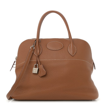 HERMES Taurillon Clemence Bolide 35 Gold