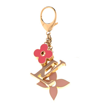 LOUIS VUITTON Fleur De Monogram Bag Charm Pink