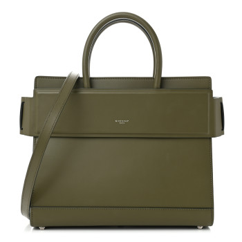 GIVENCHY Smooth Calfskin Small Horizon Satchel Khaki